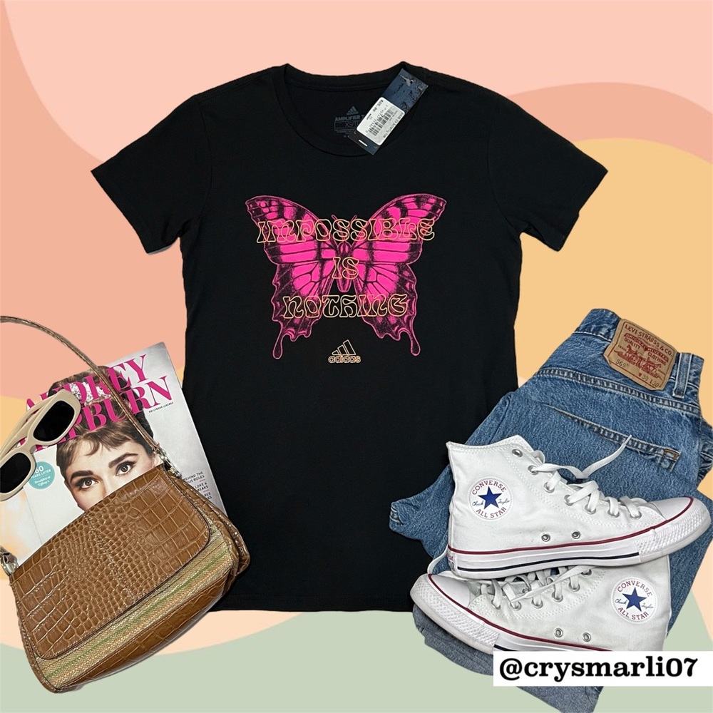 NWT Adidas Butterfly Vibe Short Sleeve Tee 🦋 (Limited Edition)‼️